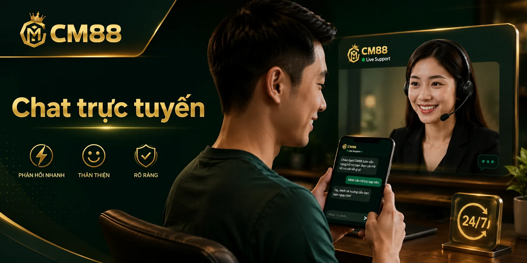 Tham khảo về hệ thống chăm sóc và liên hệ CM88